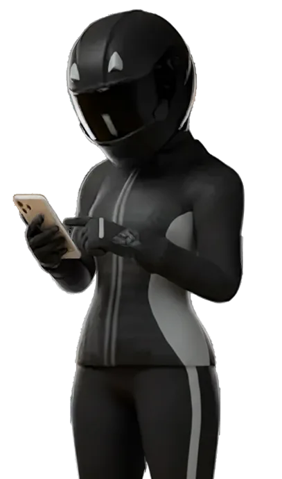 The InspektAI mascot reading a report on a phone